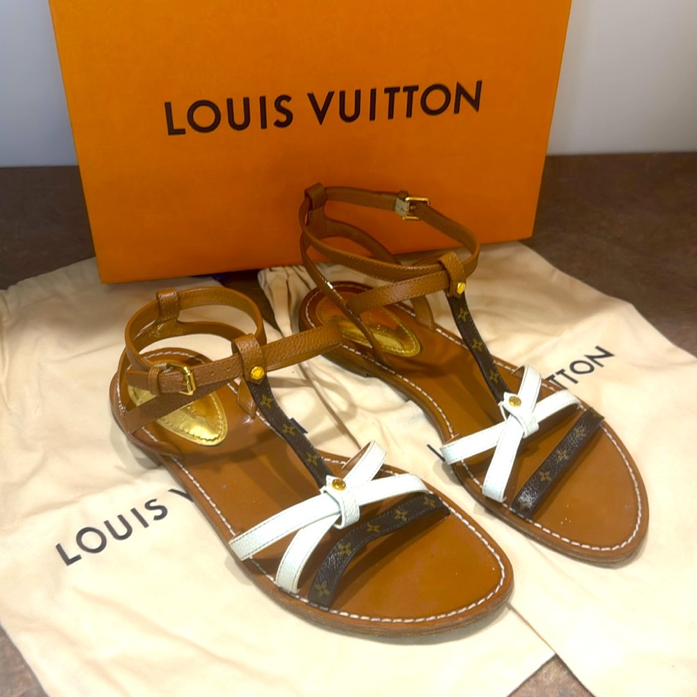 Louis Vuitton Explorer Size 39 Flat Sandals